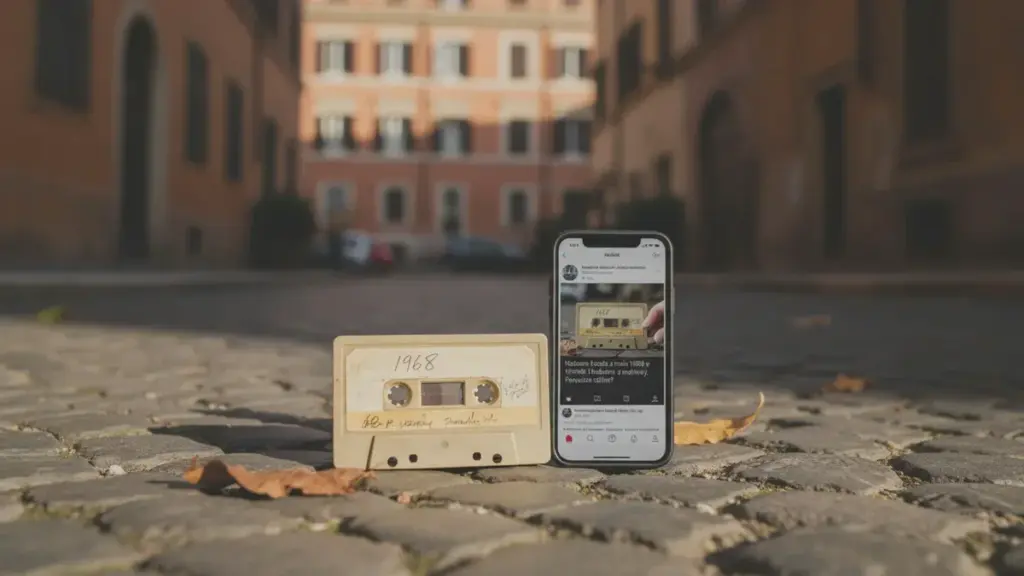 Uma cassete de 1968 encontrada em Roma. A internet procura os netos da gravação